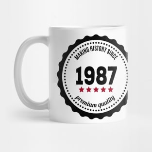 Making history since 1987 badge Mug